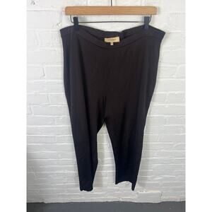 Jones New York Women's Straight Leg Pull-On Pants Stretch Brown Size 2X